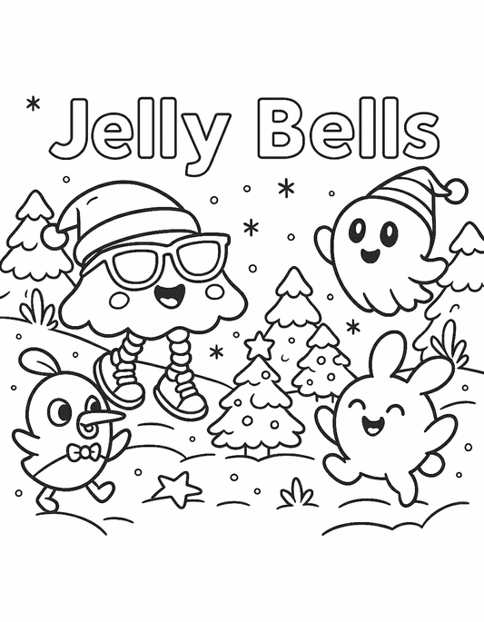 (FREE) Coloring page Jelly Bells